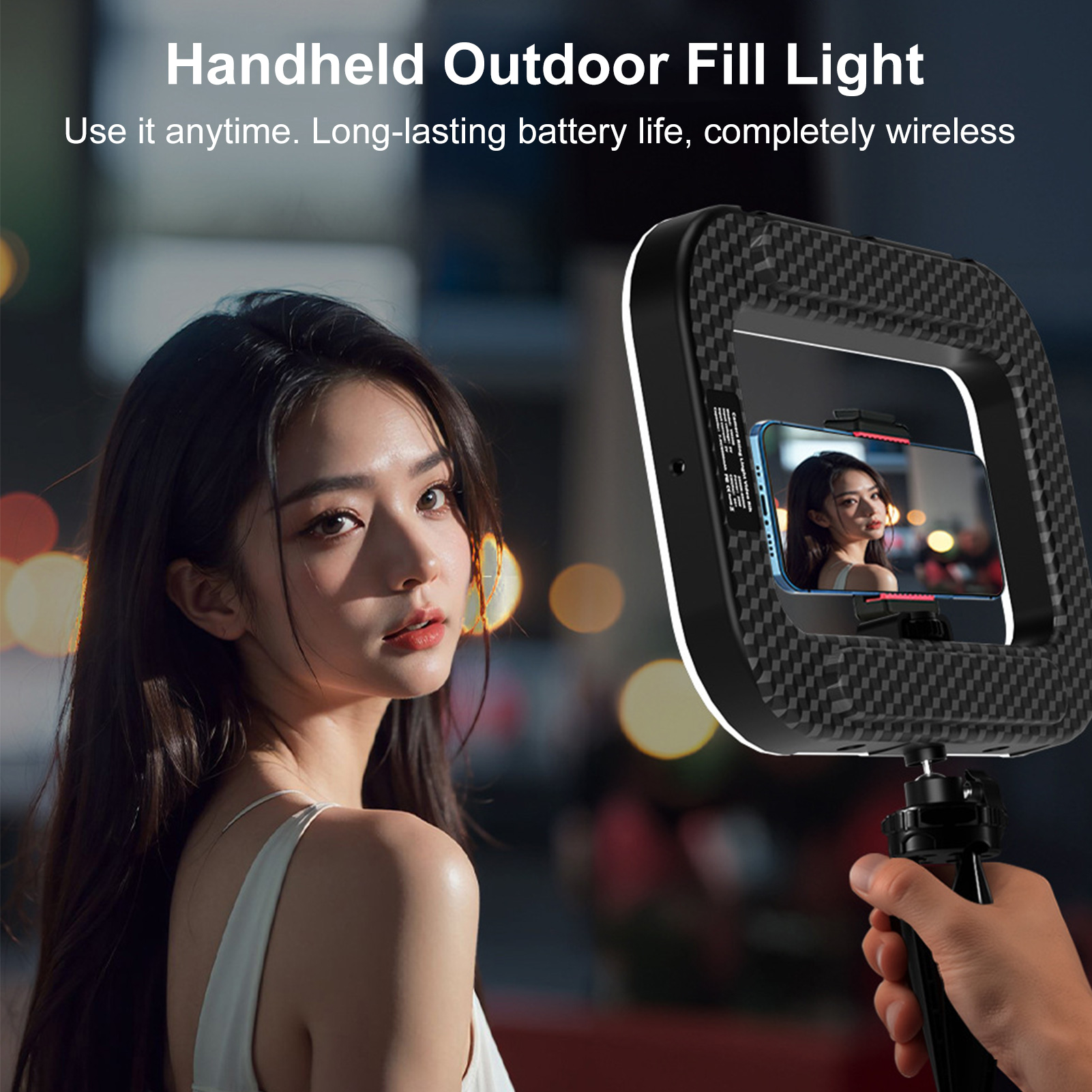 Photography Lighting Accessories - Rechargeable Cell Phone Light Handheld Phone