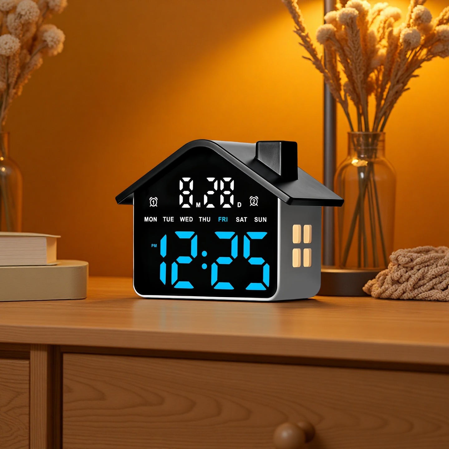 Photography Lighting Portrait - LED Digital Alarm Clock House Voice