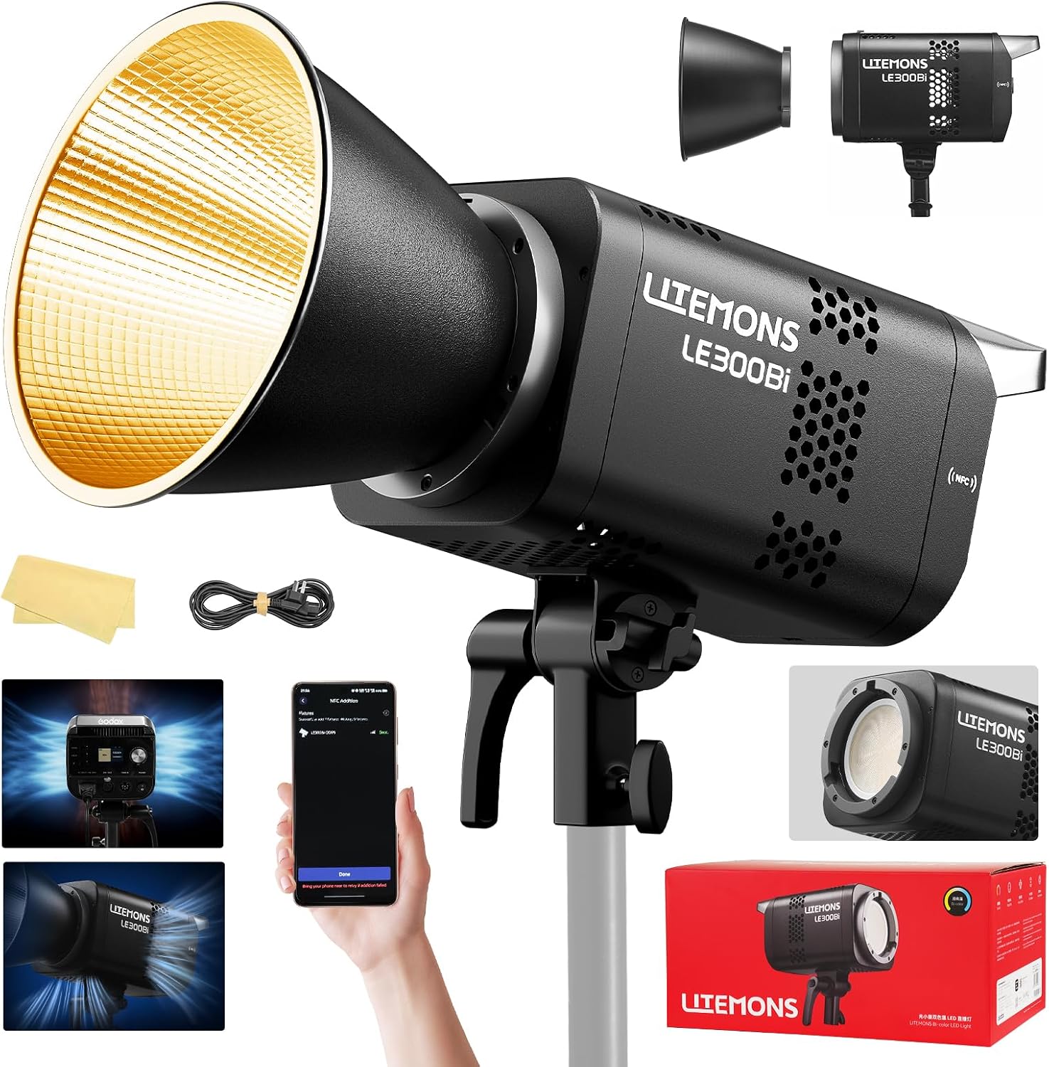 Photography Video Lighting Kit - RGB LED Video Lighting Kit, 3-Pack