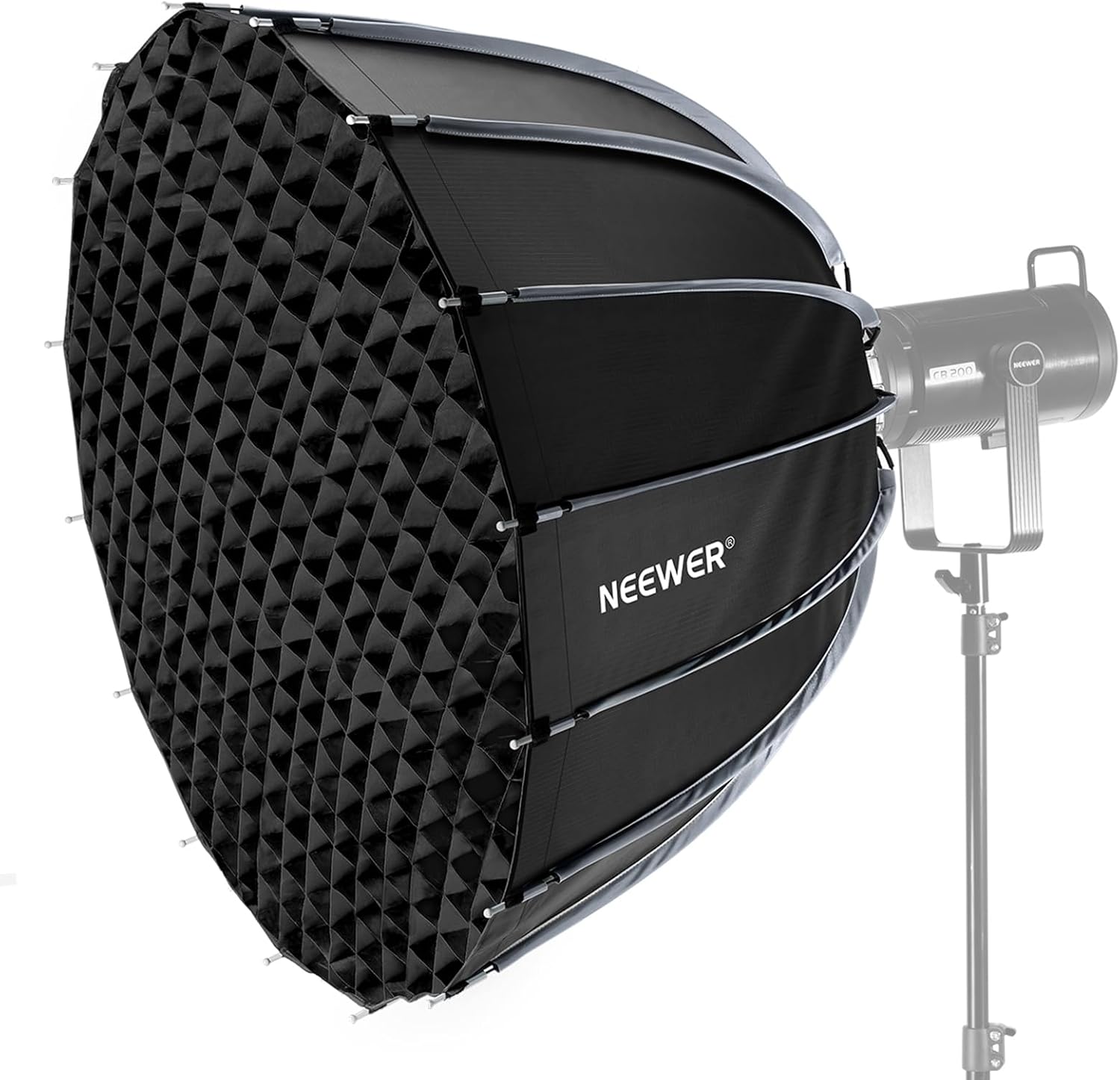 Photography Video Lighting Kit - Parabolic Softbox with Bowens Mount, 35.4-Inch