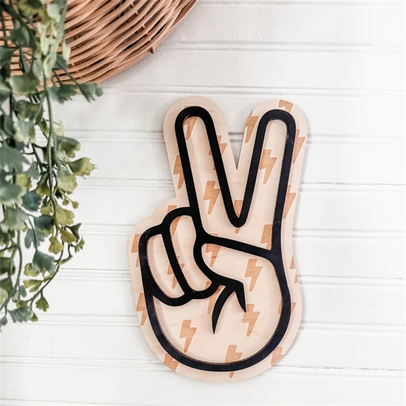 Photography Lightning - Ins Nordic Wooden Style Personalized Gesture