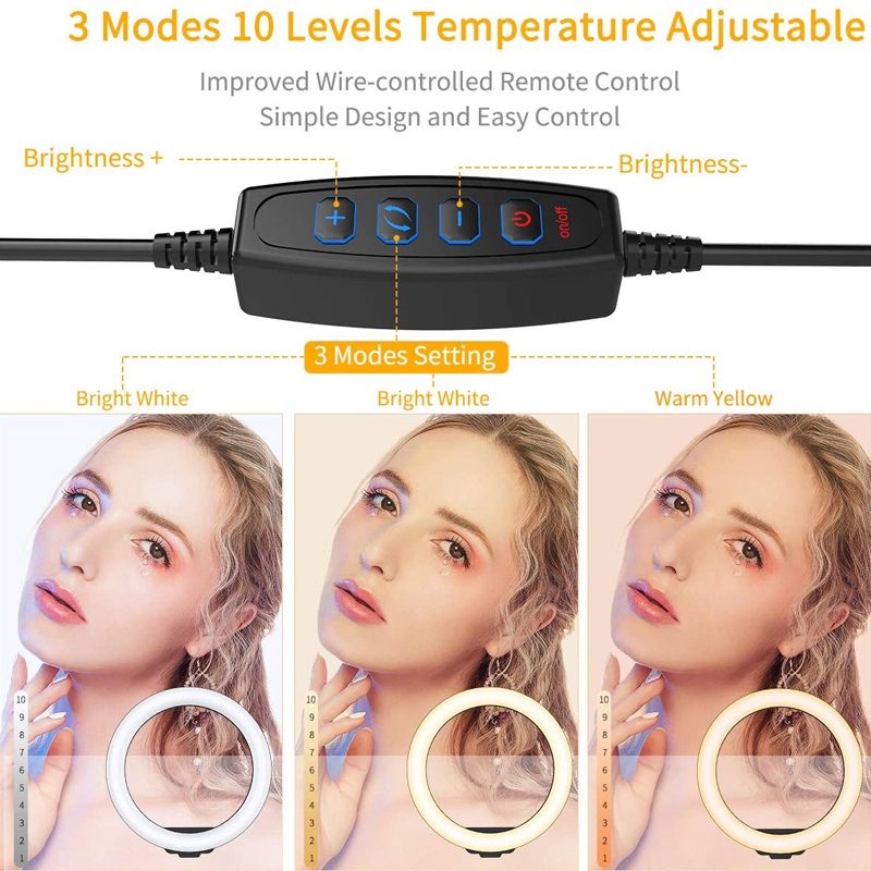6/10/12 Inch LED Selfie Ring L - Photography Lighting Continuous recension och pris