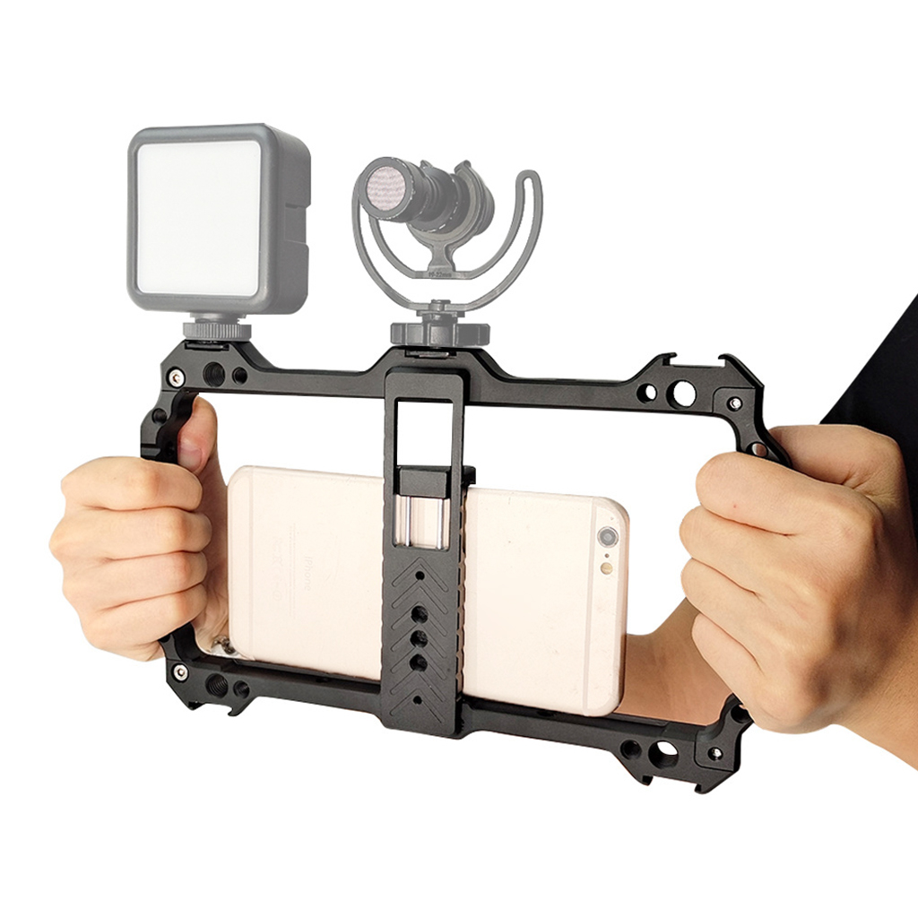 Universal Metal Phone Cage Rig - Photography Lighting Rig recension och pris