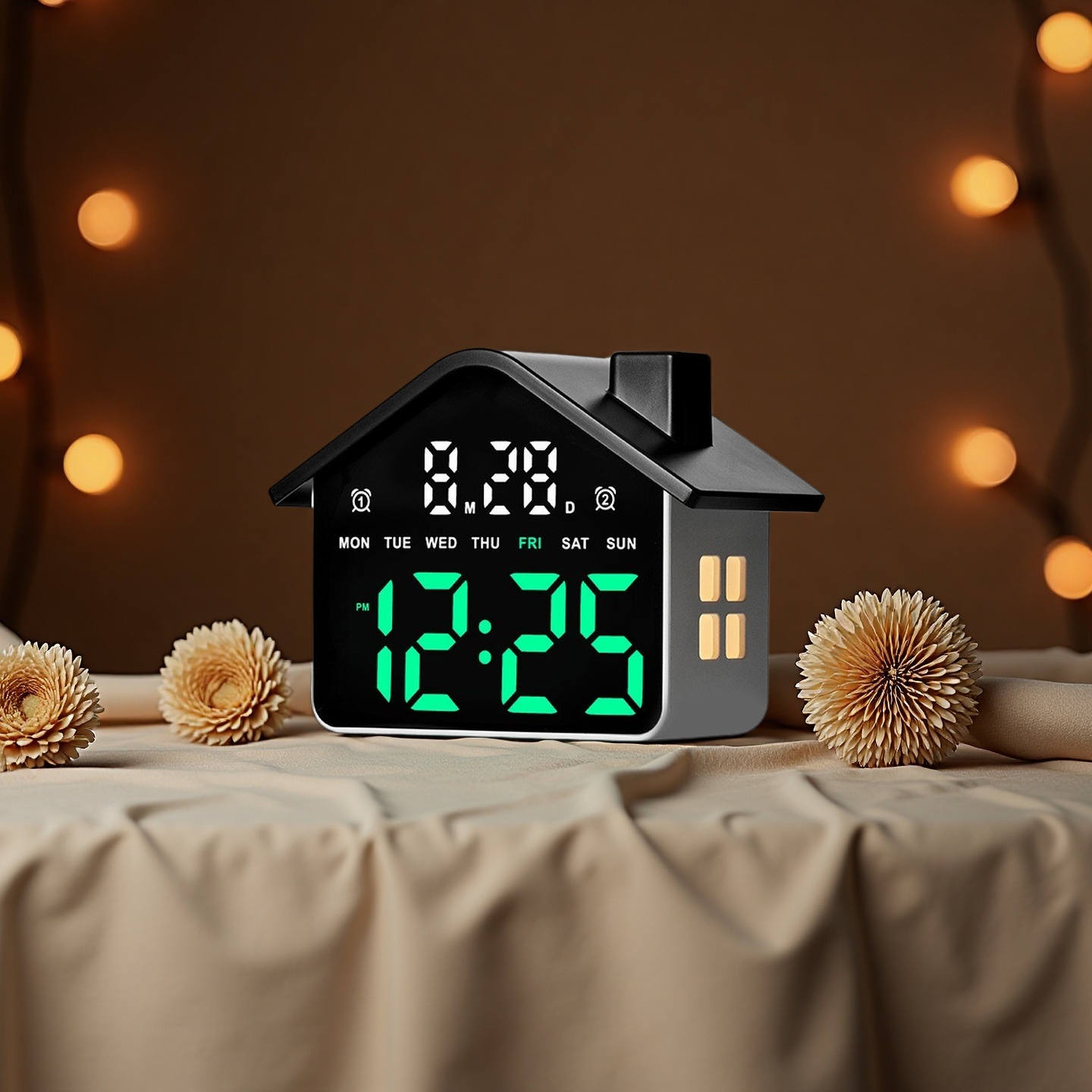 LED Digital Alarm Clock House  - Photography Lighting Portrait recension och pris