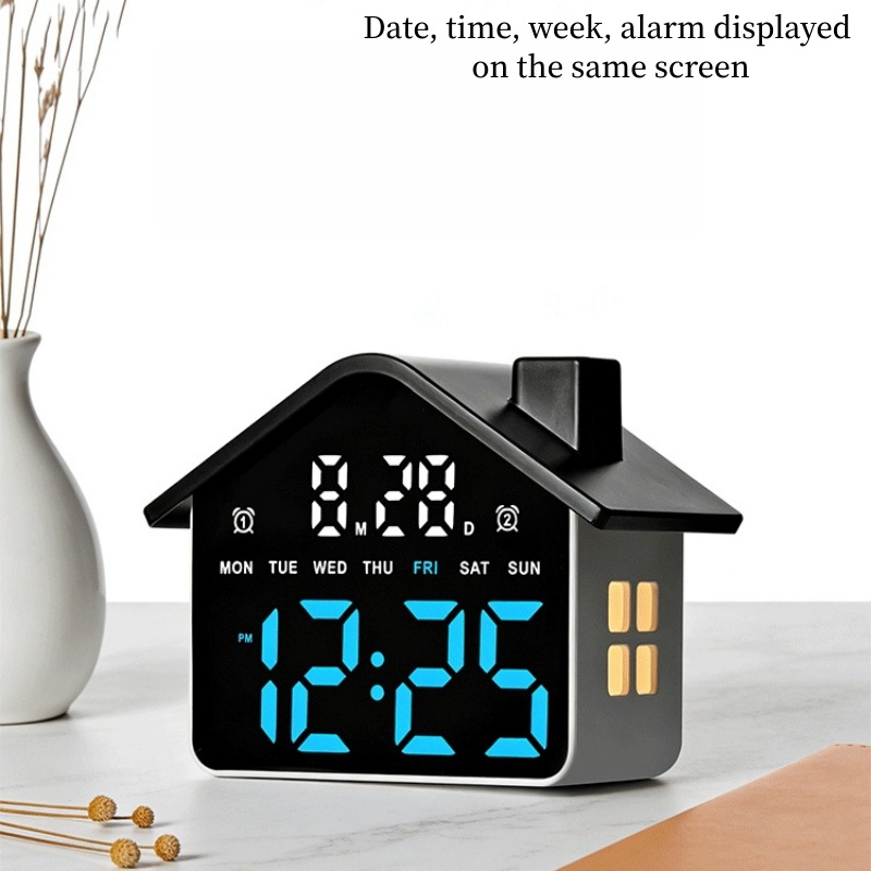 LED Digital Alarm Clock House  - Photography Lighting Portrait recension och pris
