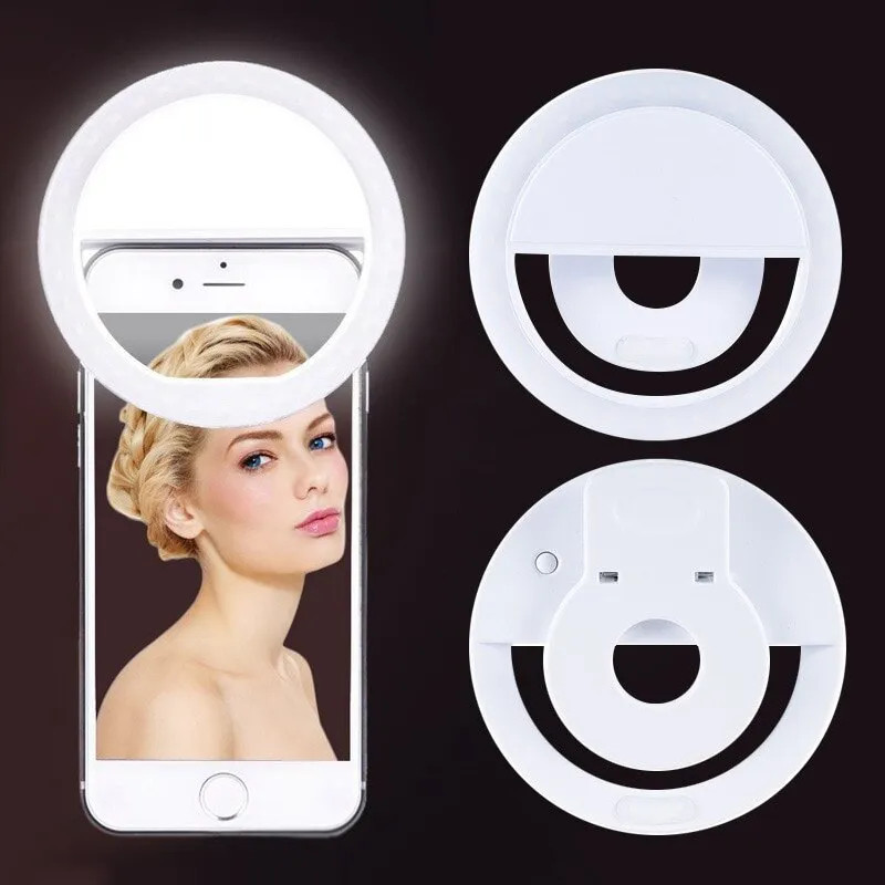 USB Rechargeable LED Selfie Ri - Photography Lighting Continuous recension och pris