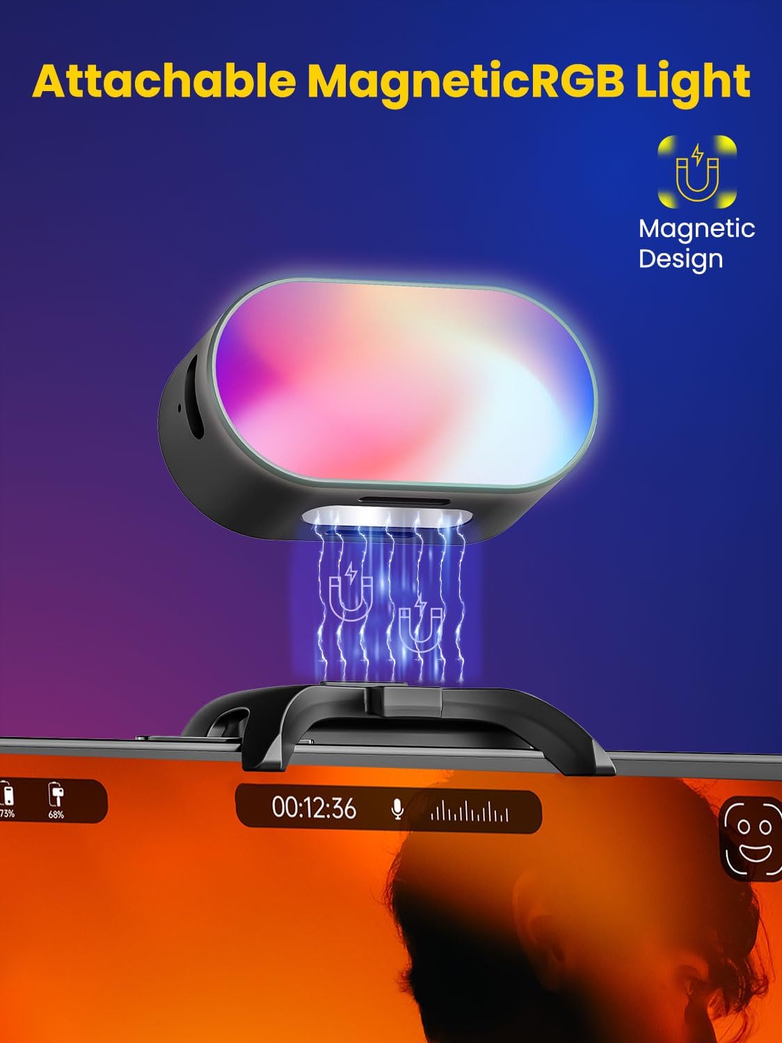 AOCHUAN Mini RGB Magnetic Fill - Photography Lighting Accessories recension och pris