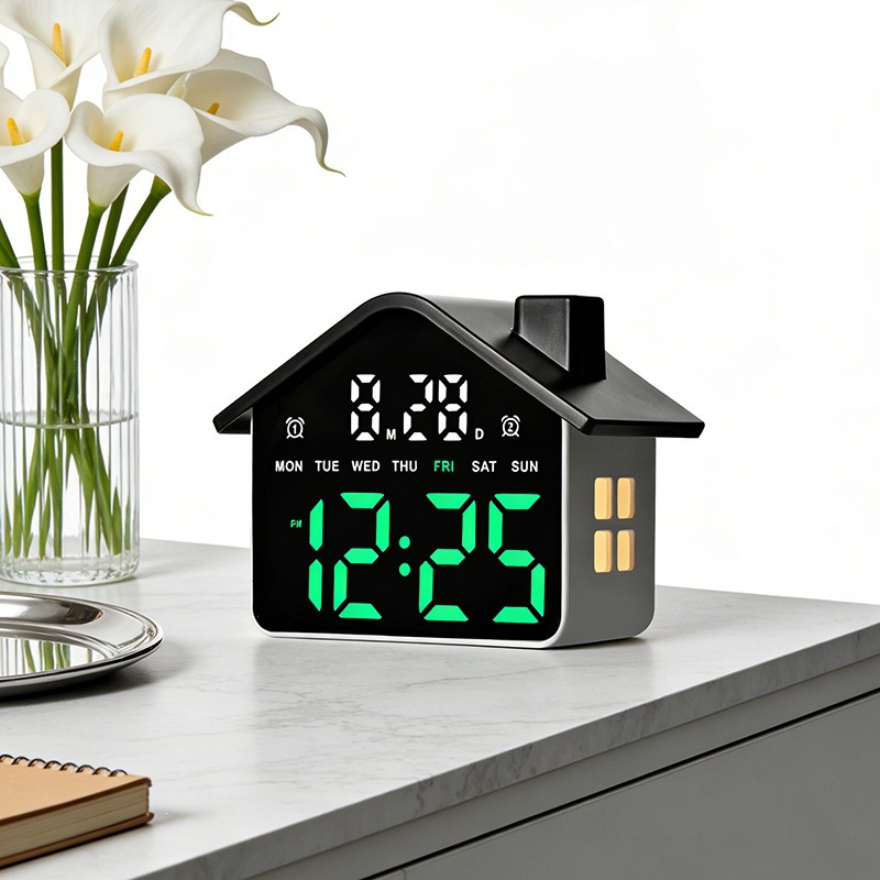 House Shaped Led Alarm Clock E - Photography Lighting Portrait recension och pris