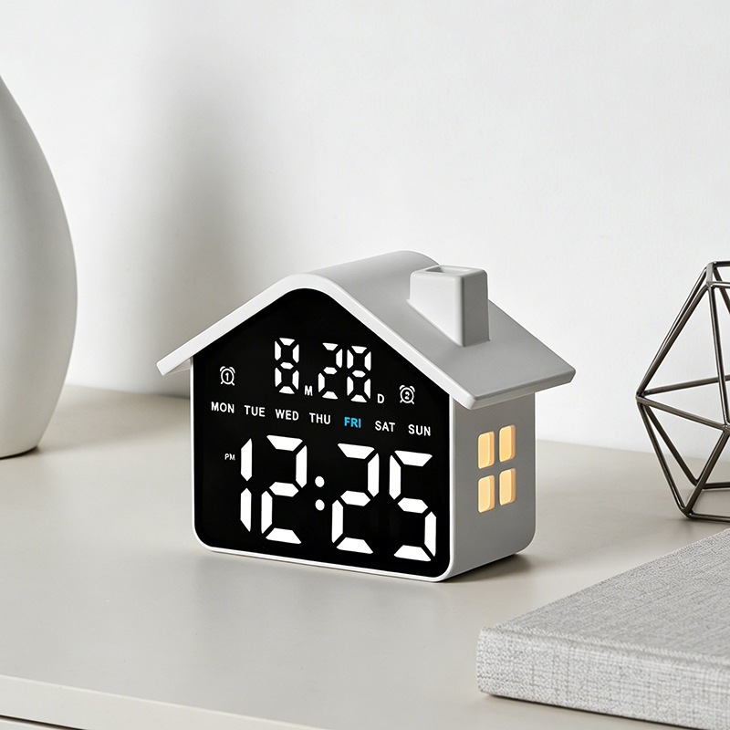 House Shaped Led Alarm Clock E - Photography Lighting Portrait recension och pris
