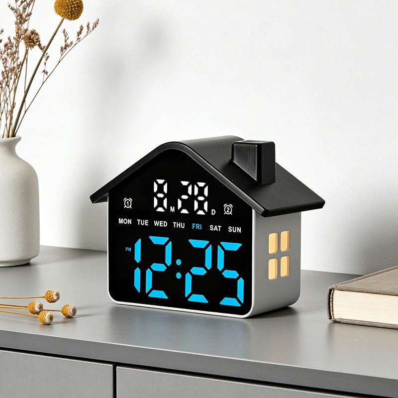 House Shaped Led Alarm Clock E - Photography Lighting Portrait recension och pris