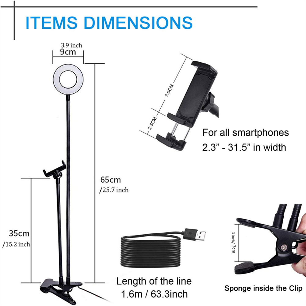 Universal Flexible Mobile Phon - Photography Lighting Continuous recension och pris