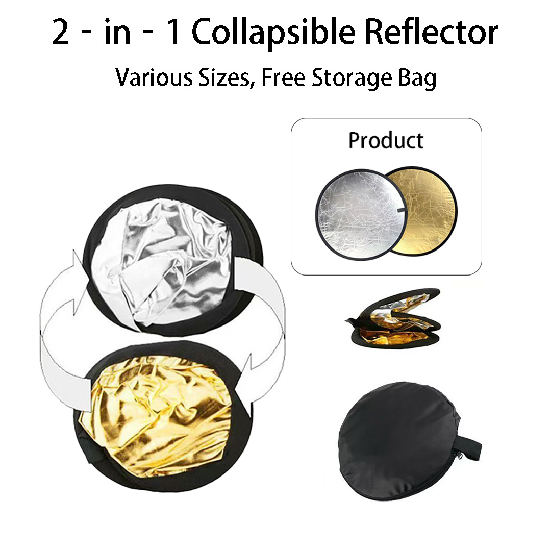 30、60cm Round Dual‑Sided Silve - Photography Lighting Bag recension och pris