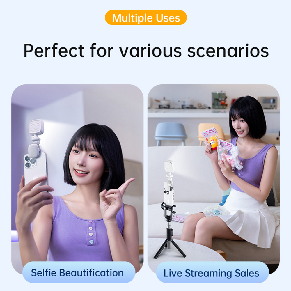 Portable LED Selfie Light Came - Photography Lighting Continuous recension och pris