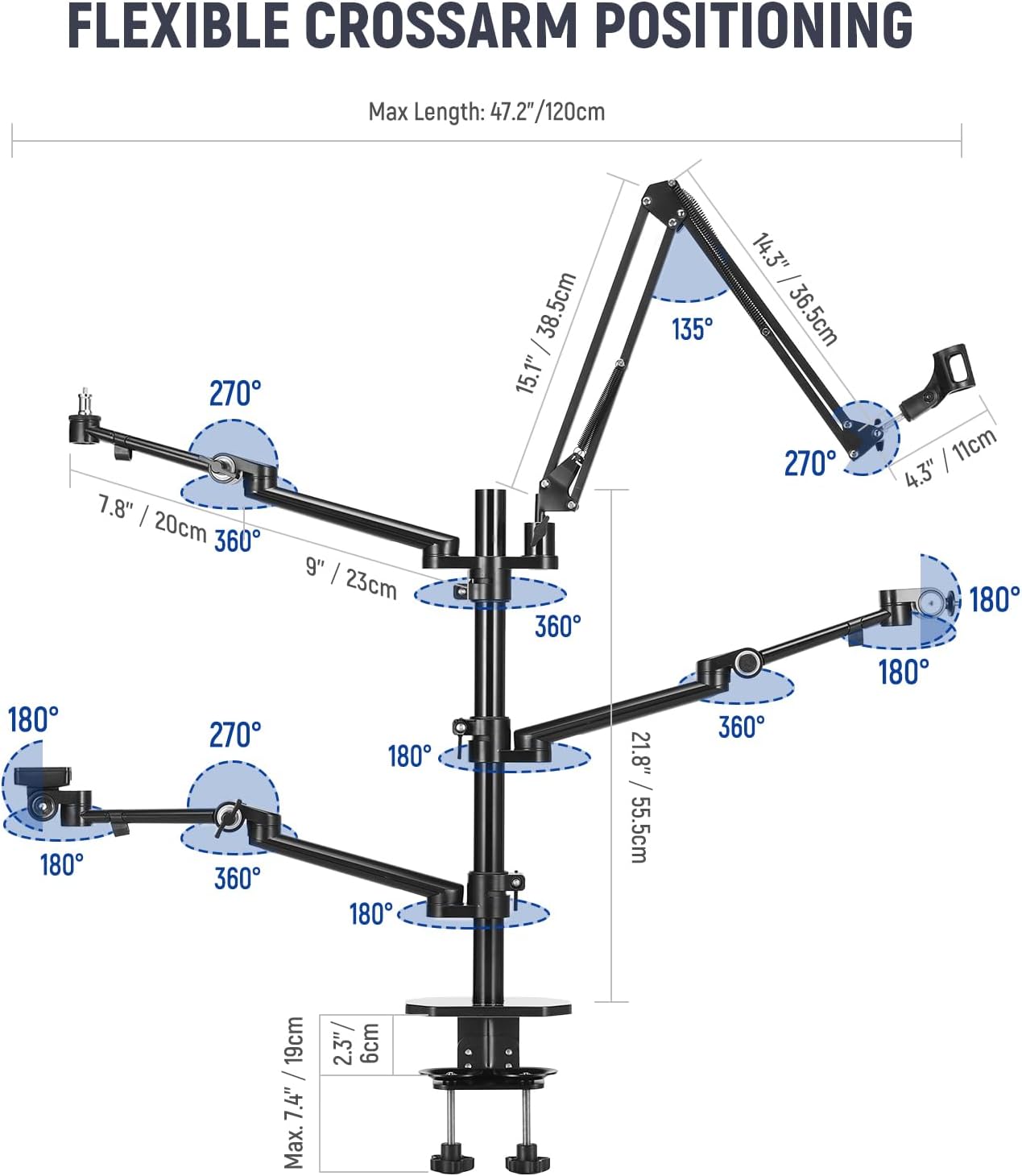 Desk Mount Overhead Camera Rig - Photography Lighting Rig recension och pris