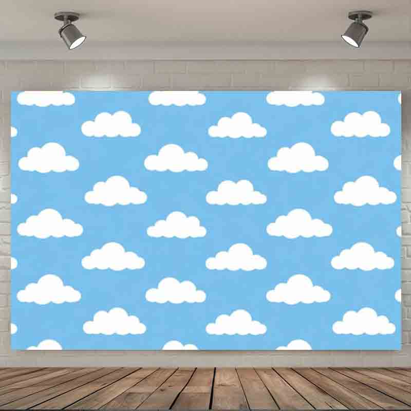 Cartoon Simple Blue Sky White  - Photography Lighting Portrait recension och pris