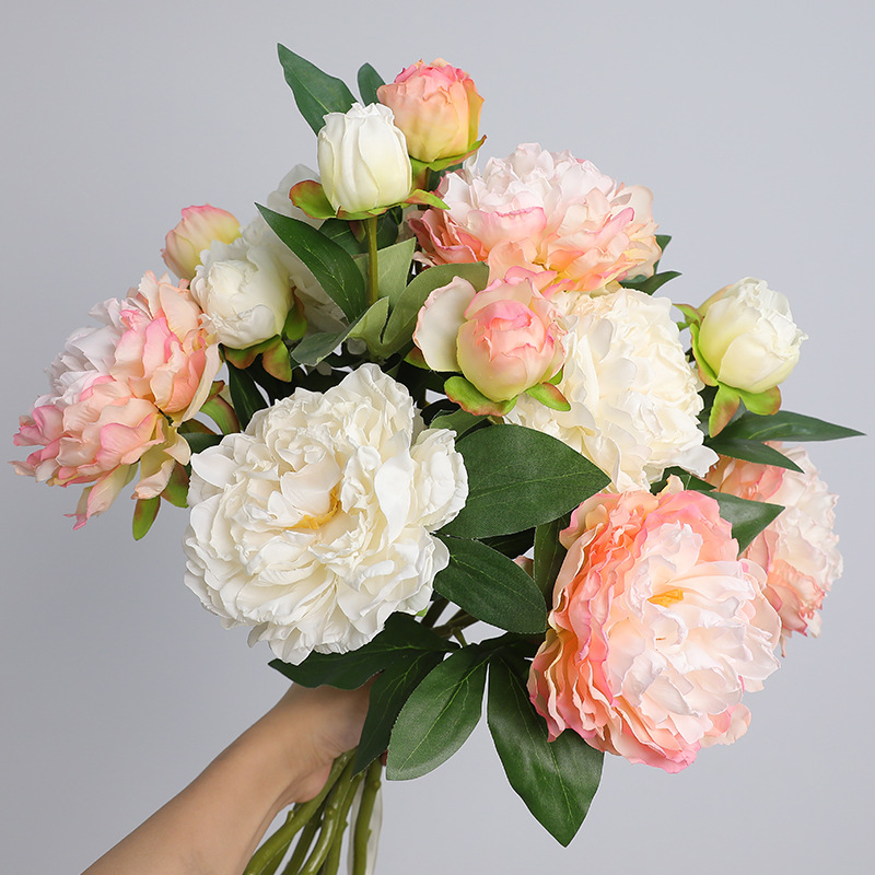 1PC Retro 2 Head Peony Simulat - Photography Artificial Lighting recension och pris