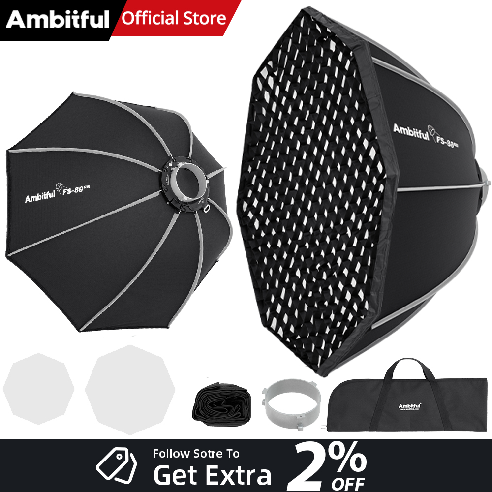 AMBITFUL FS80PROII Fast Setup  - Photography Studio Lighting Set Up recension och pris