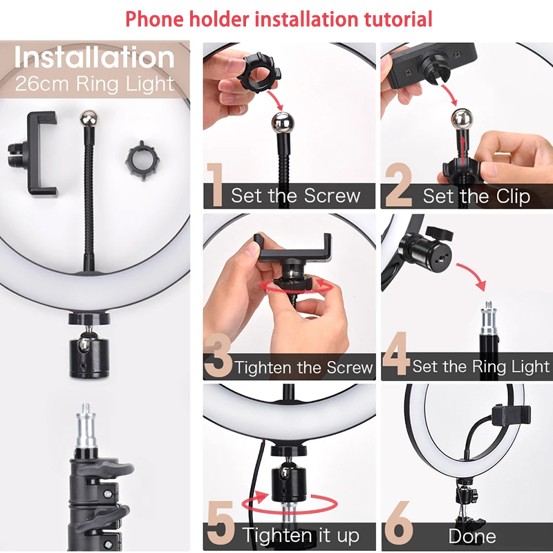 Video Light 16/26/33cm Selfie  - Photography Lighting Continuous recension och pris