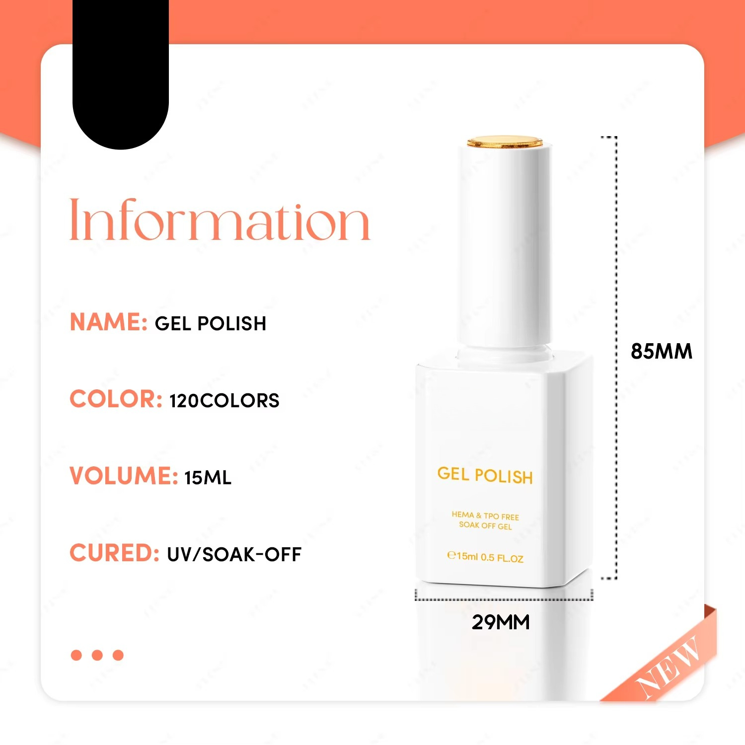 New 120 Color Series Nail Poli - Coloured Gel Set recension och pris