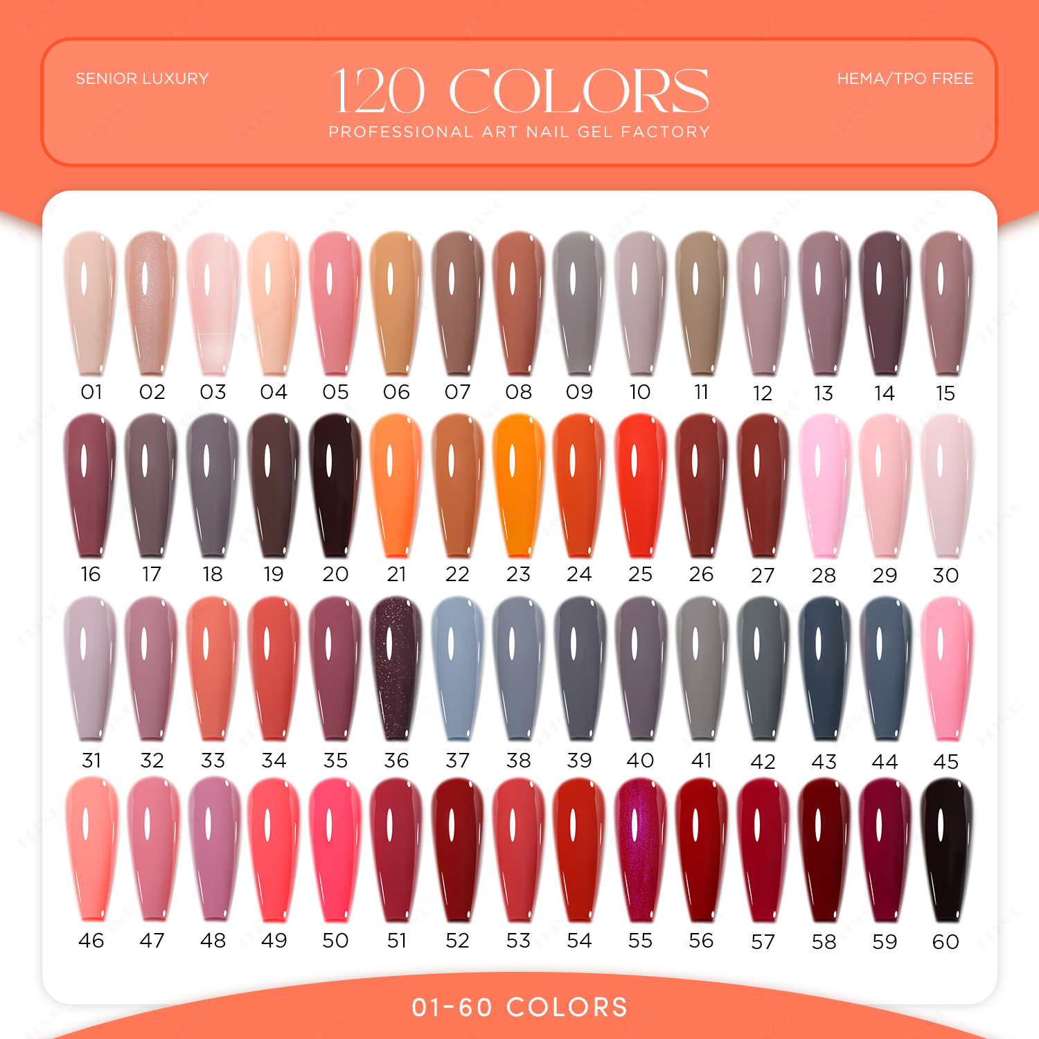 New 120 Color Series Nail Poli - Coloured Gel Set recension och pris