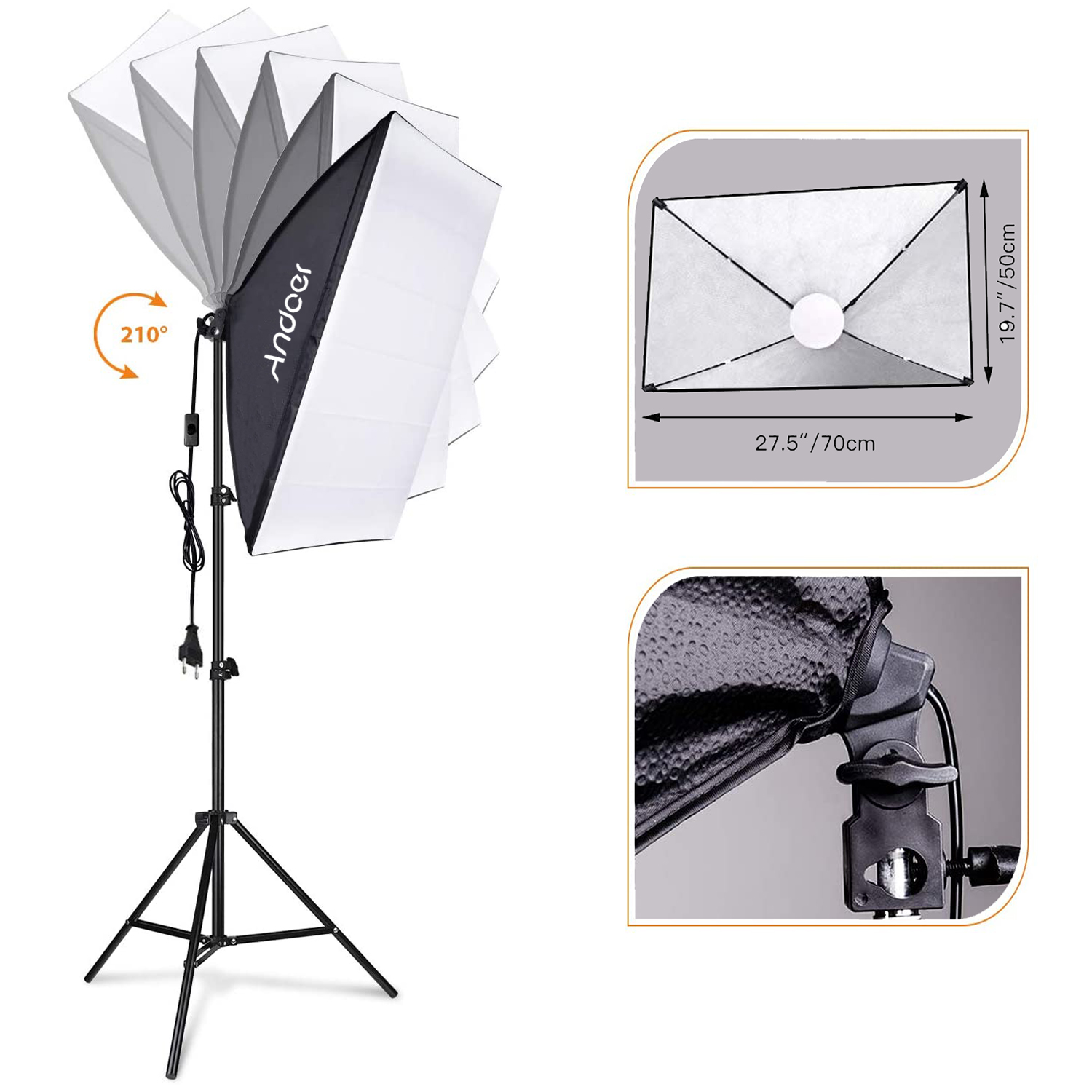 Andoer Softbox Lighting Set St - Photography Video Lighting Kit recension och pris