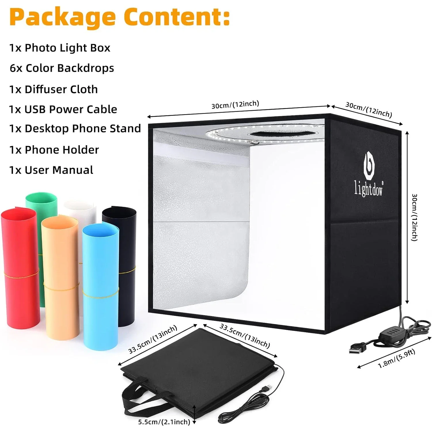 Lightdow Dimmable Photo Box LE - Photography Video Lighting Kit recension och pris