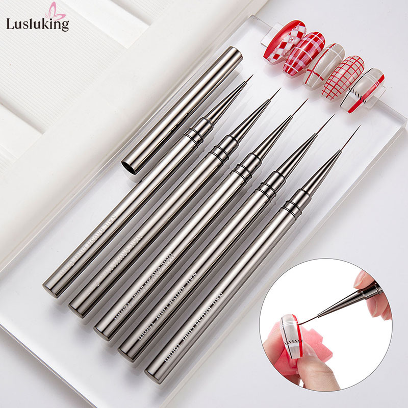 5PCS Nail Art Liner Brushes Ha - Coloured Gel Set recension och pris